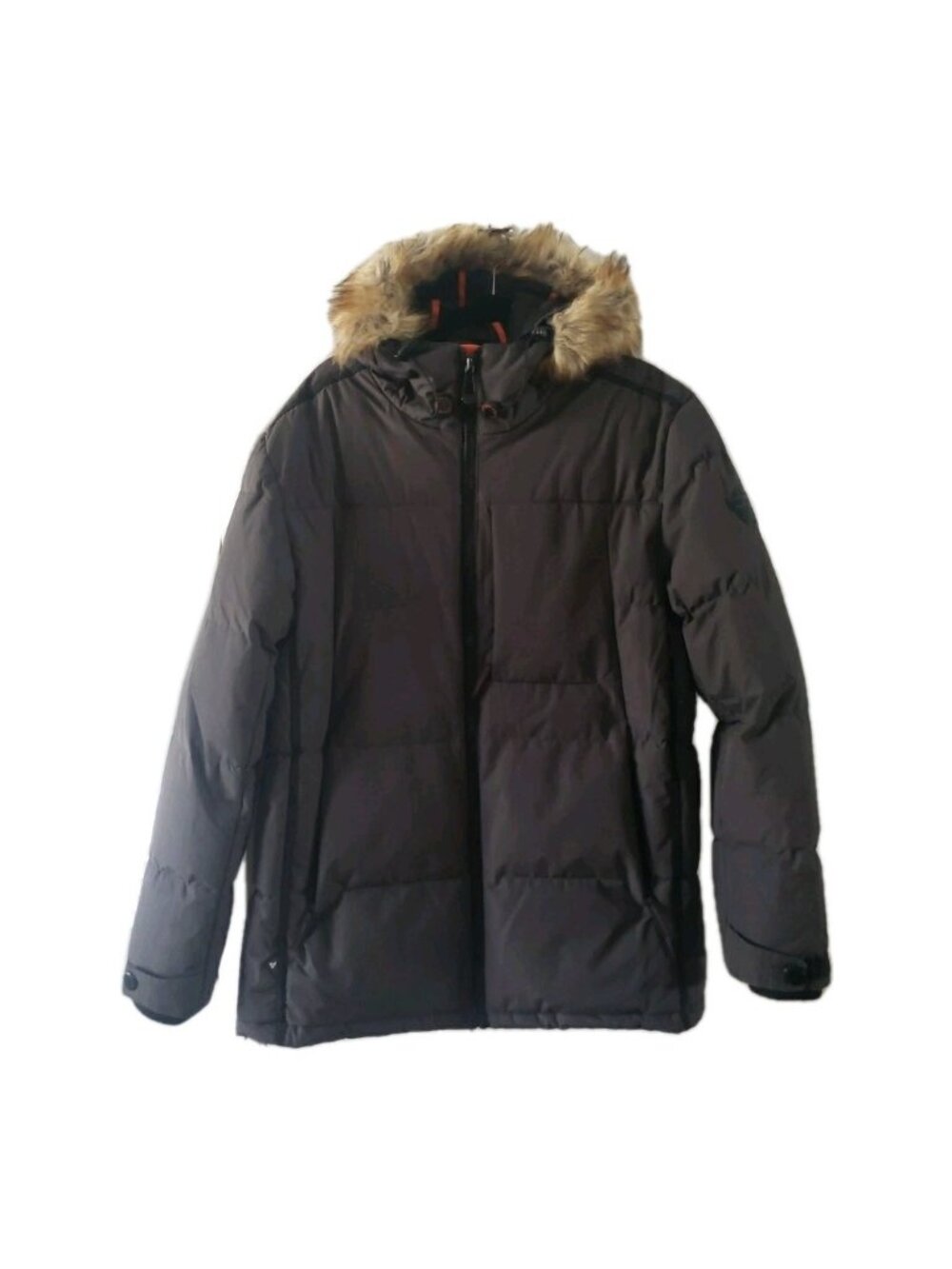 Noize Puffer Coat Womens XL Faux Fur Parka Zip Outerwear Waterproof Vegan
